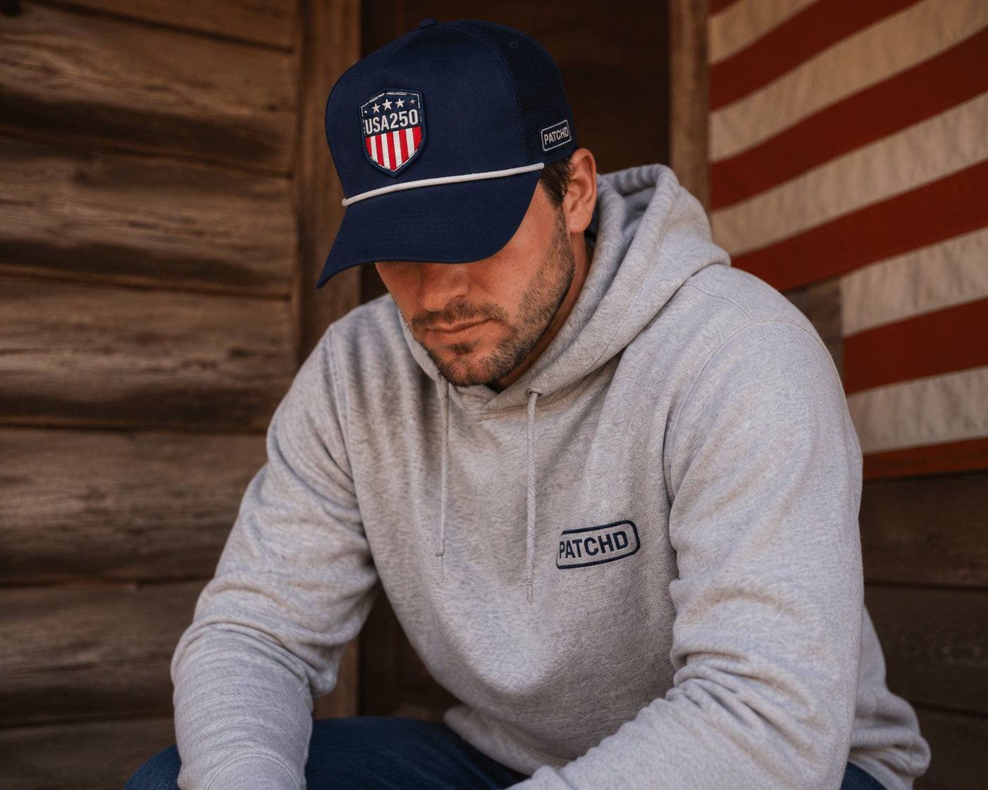 USA250 Shield Hat – Navy