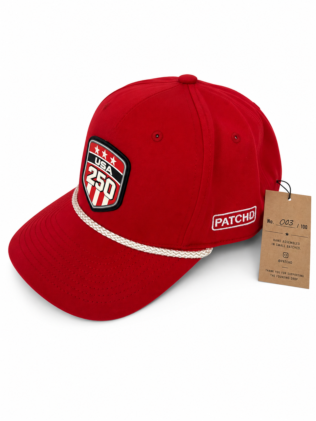 USA250 Shield Hat - Red